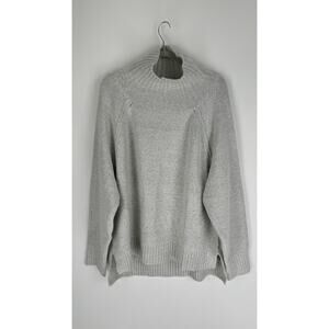 Heatherly Womens Light Grey Clea Turtleneck Sweater Pullover Size 2X NWT